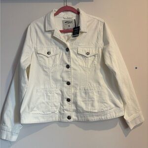 Silver Jeans Women's Off-White Denim Jacket